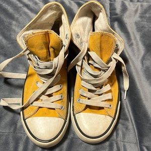Unkown brand of yellow converse style shoes